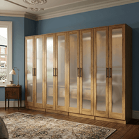 8-Door Octet Wardrobe with 8 Full-Length Mirrors