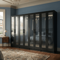 8-Door Octet Wardrobe with 8 Full-Length Mirrors